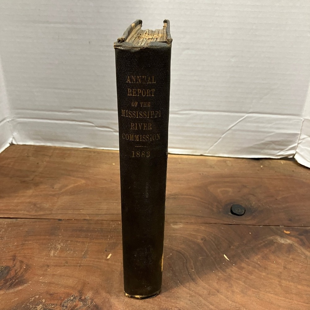 Annual Report Mississippi River Commission 1883 Vintage US Government